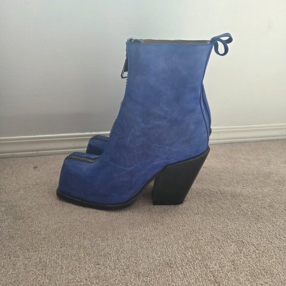 Fluevog Judd front zip platform boot sz 9 - Picture 3 of 3